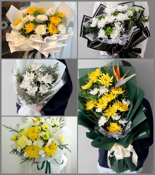 贵州贵阳白云区都新社区服务中心白事花束代送